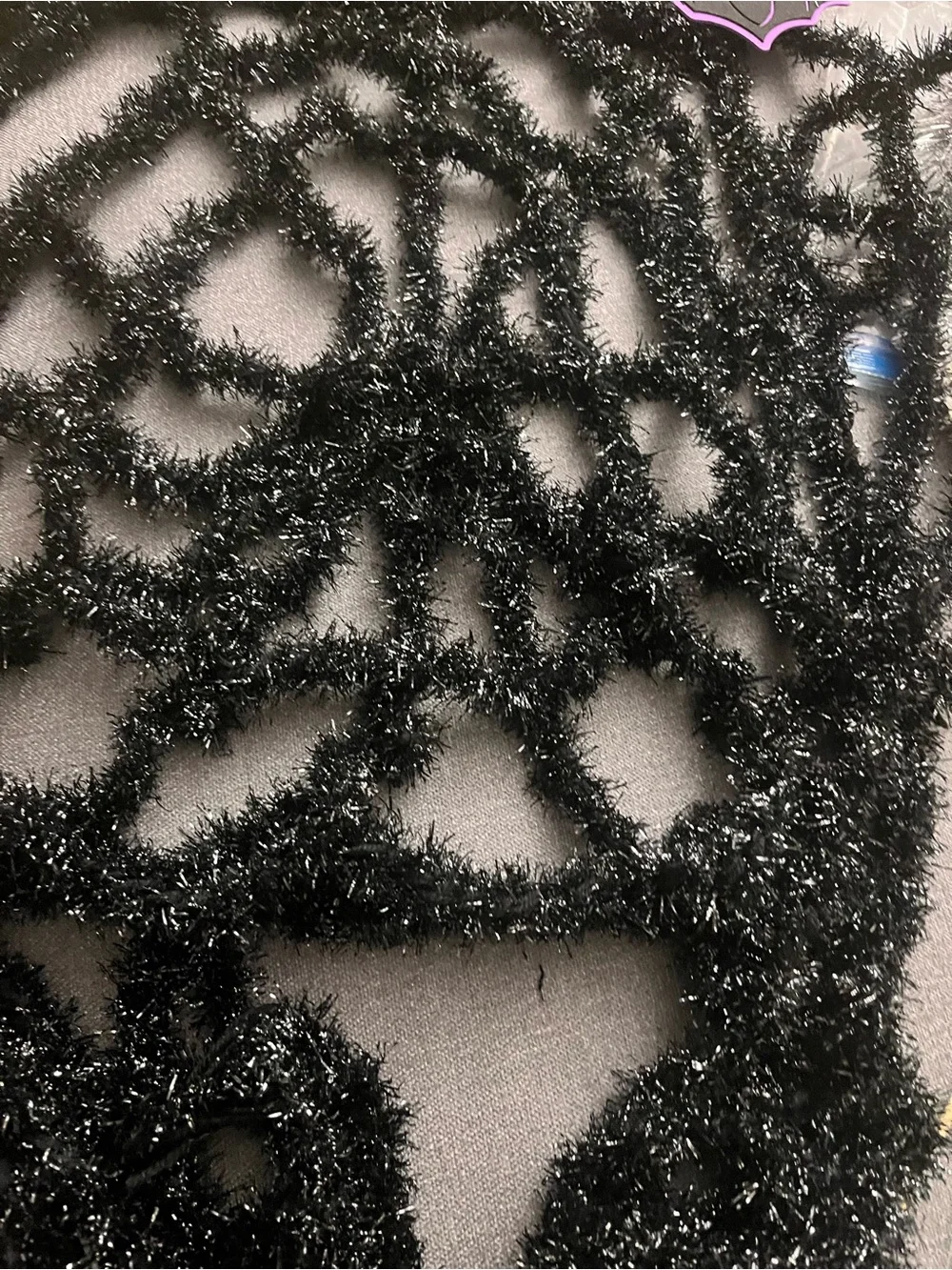 Black Fuzzy Mesh Scarf - Women's Accessory